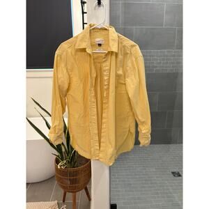 Universal Thread Oversized yellow button up. Size small